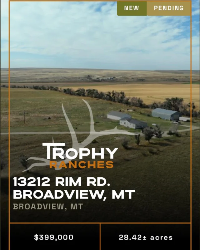 UNDER CONTRACT in just 17 days! We would love to represent your property and help you get it SOLD! ....#trophyranches #realestate #ranches #tr #trophy #ranch #TR #montana #ranchesforsale #ranchesforsaleinmontana